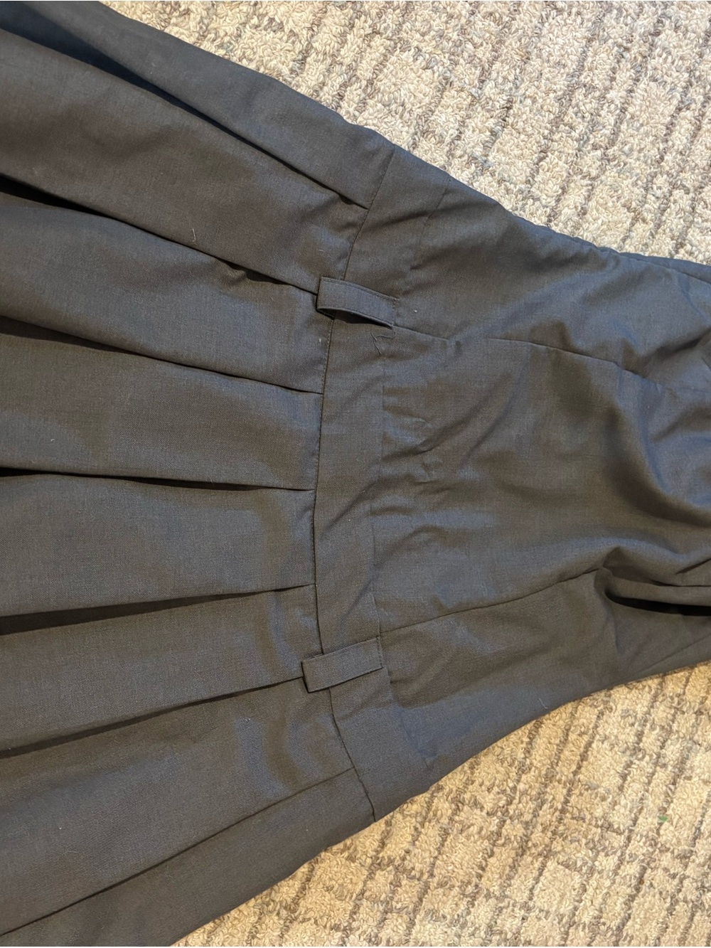 Strapless Pleated Mini Dress in Charcoal - Picture 3 of 5